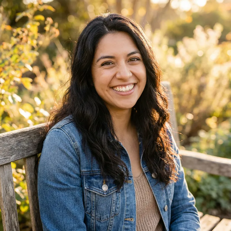 Pretty Hispanic Girl with Long Wavy Hair | Beautiful Image