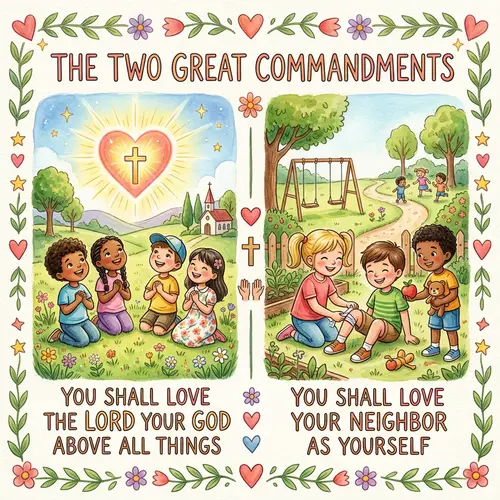 Illustrative Card for Bible Verses on Love