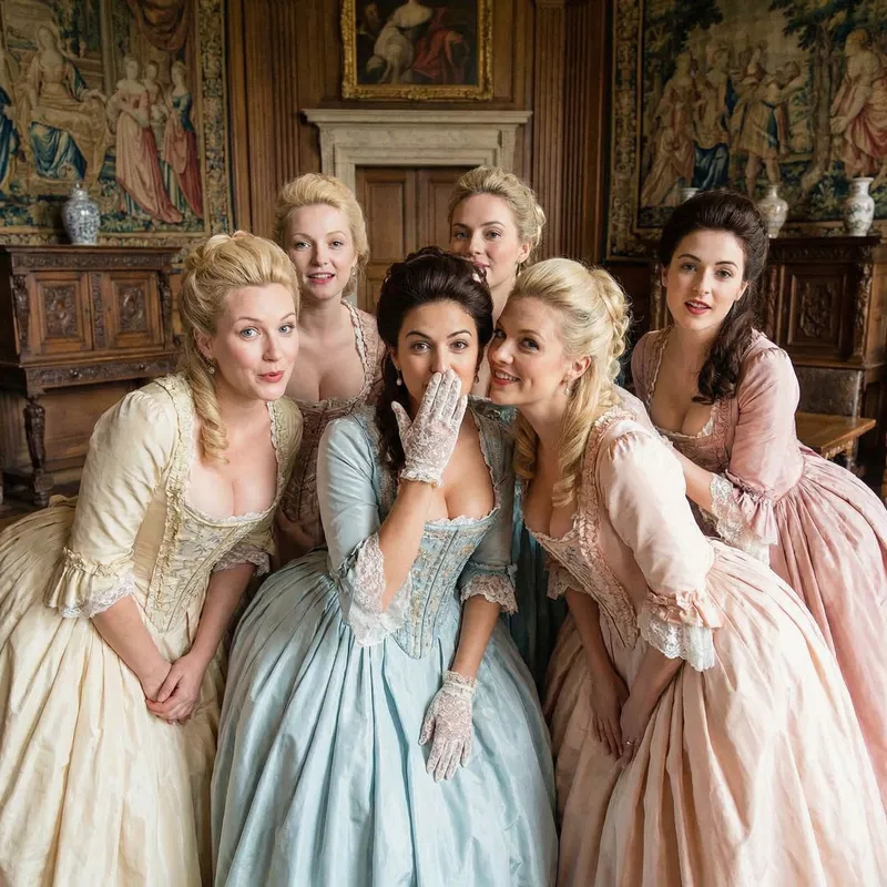 Gossiping Beauties: Marie Antoinette Inspired Fashion