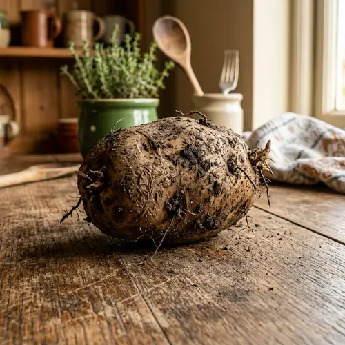 Hyper-Realistic Potato Image for Your Kitchen