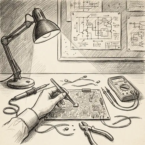 Electrical Engineering Sketch Art | Conceptual Designs