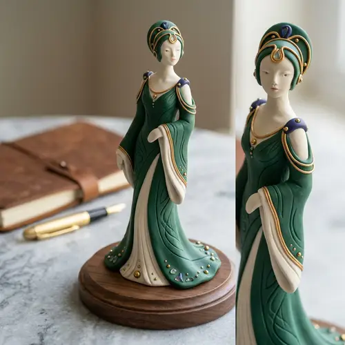 Luxury Style Figurine | Handcrafted Clay Sculpture