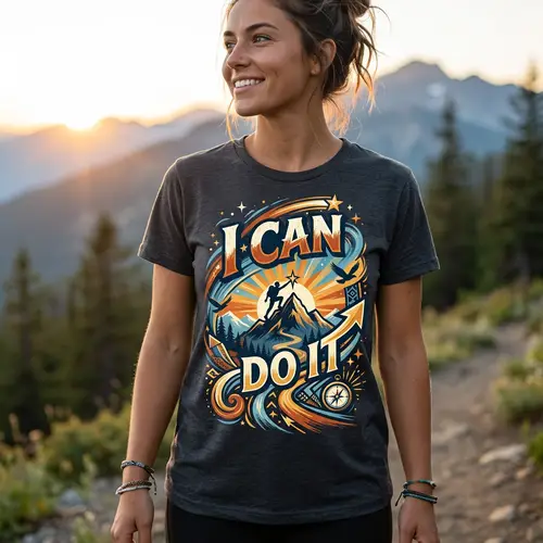 Inspirational 'I Can Do It' T-Shirt Designs