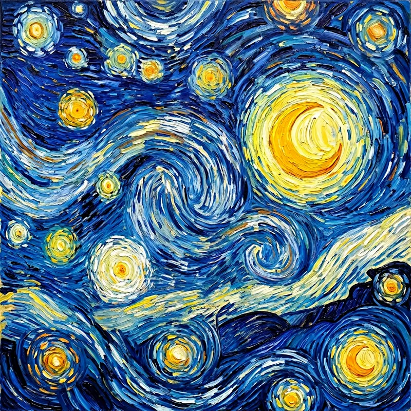 Vincent Van Gogh-Inspired Night Sky Art
