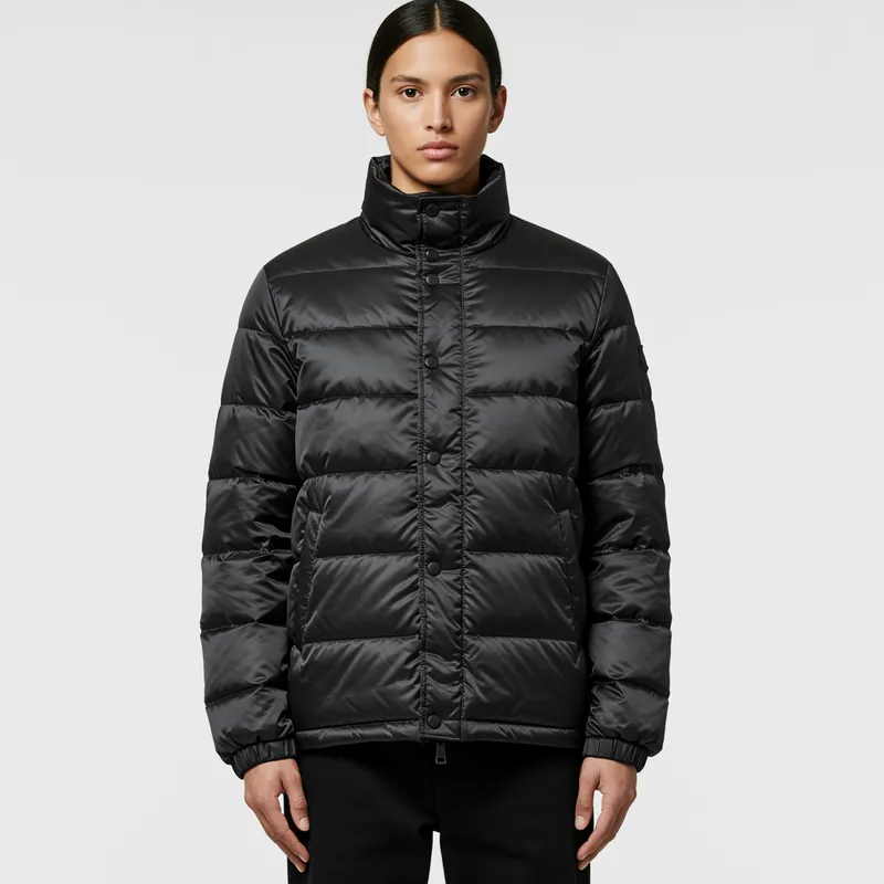 Bottega Veneta Tech Nylon Puffer Jacket Pattern