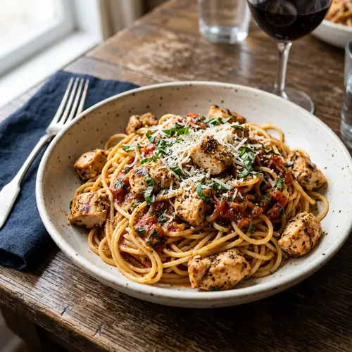 Spaghetti with Chicken Recipe