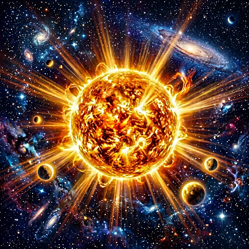 DayStar: Abstract Sun in Cosmic Spectacle