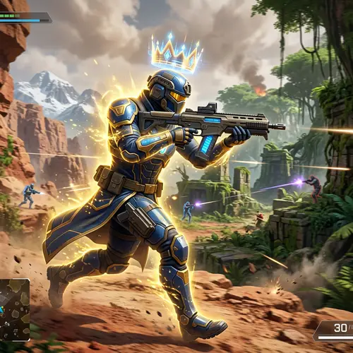 Epic Free Fire Max Gameplay: King AMW Adventure