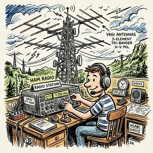 Colorful Radio Environment with Yagi Antennas