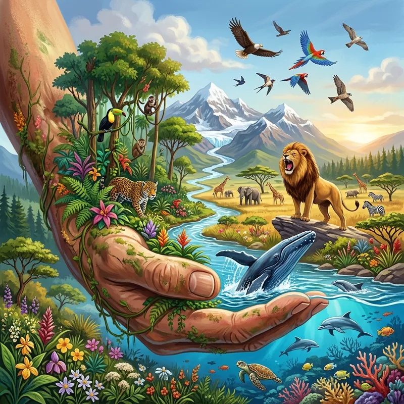 Meaningful Biodiversity Painting: Human Efforts for Wildlife Save Meaningful Biodiversity Painting: Human Efforts for Wildlife Save
