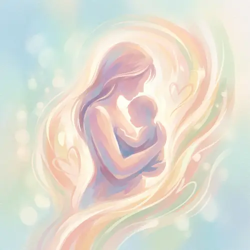 Abstract Depiction of Motherhood - رعاية الأم