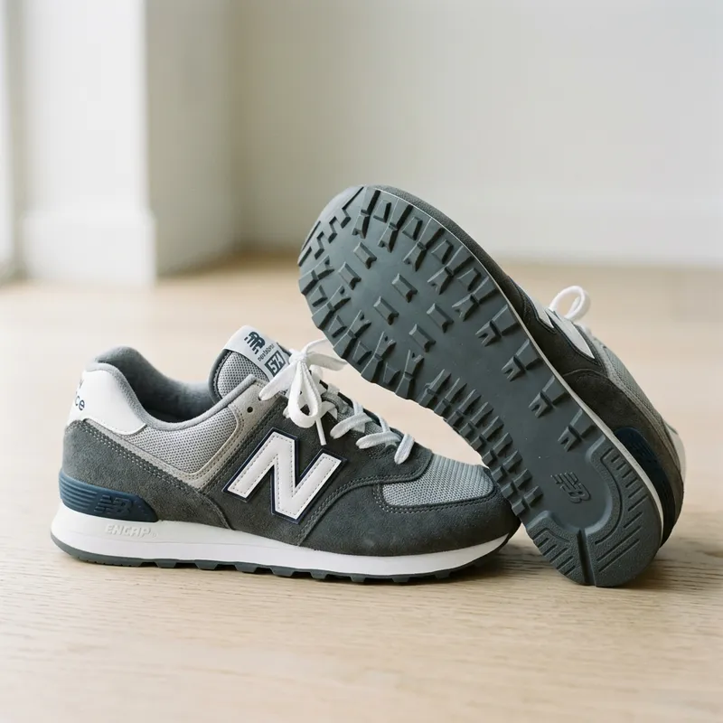 Stylish New Balance Sneakers in Light and Dark Tones