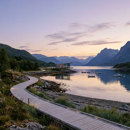 Professional NFT Image: Realistic Landscape with Modern Aesthetic