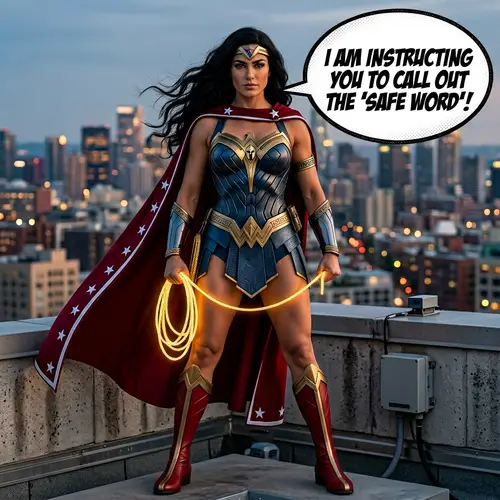 Powerful Wonder Woman Demands 'SAFE WORD'