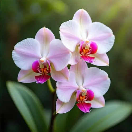 Orchids with Diamond Dew - Aesthetic Beauty
