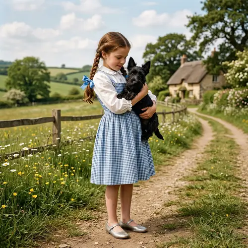 Young Girl from the Late 19th Century | Vintage Style Portrait