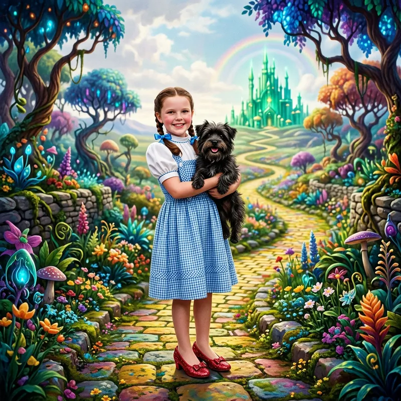 Dorothy Gale from The Wizard of Oz in Blue Gingham Dress