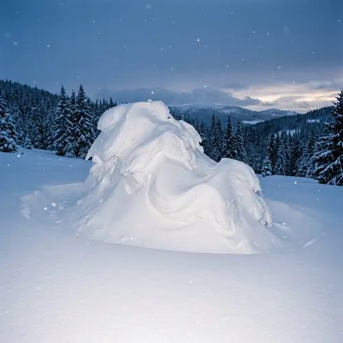 Captivating Snowdrift Landscape - Winter Wonderland Scene