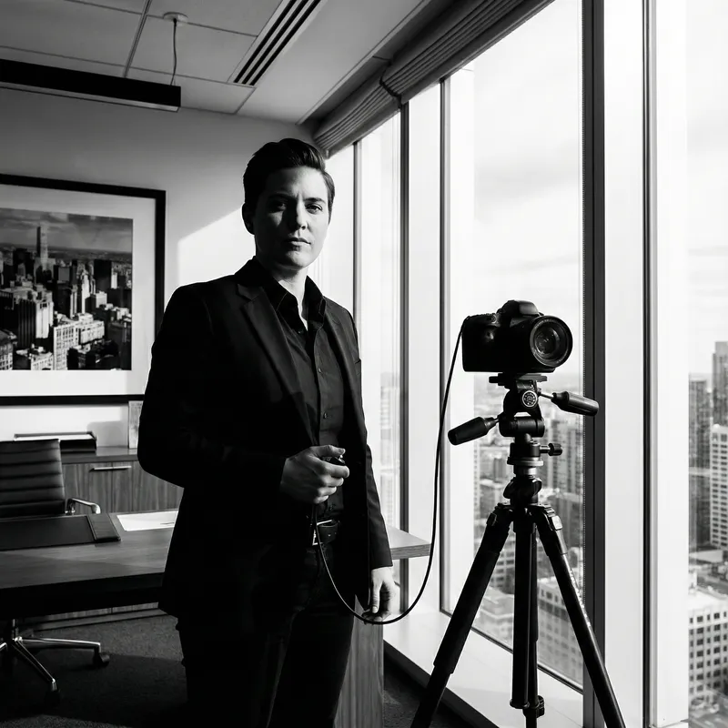 Professional Studio Portrait in Modern Office | Canon EOS R5 Professional Studio Portrait in Modern Office | Canon EOS R5