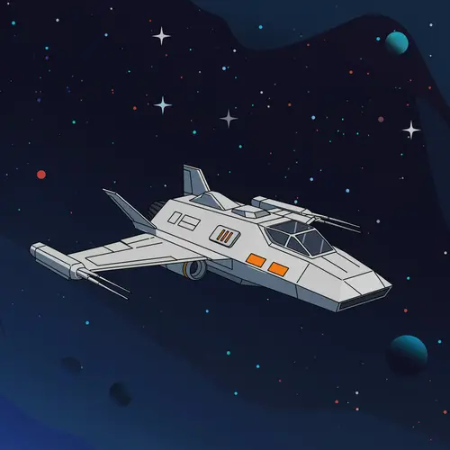 2D Flat Aircraft Spaceship Design