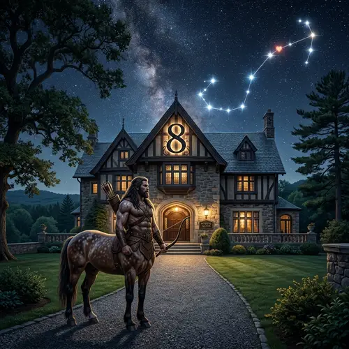 Centaur at Mansion with Scorpio Constellation