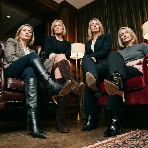 Mature Mistresses Displaying High Heel Feet