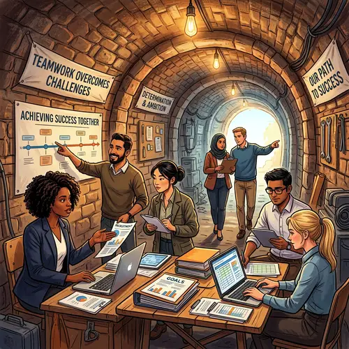 Diverse Human Resources Professionals in Tunnel | Team Ambition