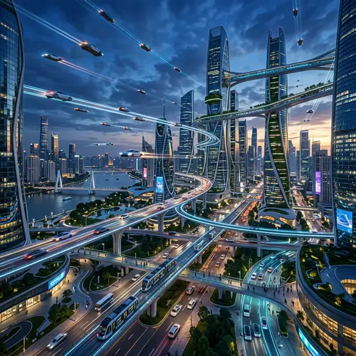 Future City: Flying Cars and Modern Roads