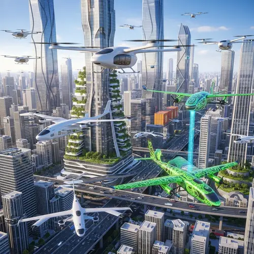 Future City: Flying Cars and Modern Roads