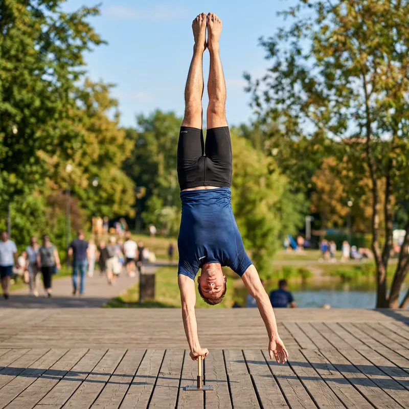 Dima's Daring Handstand on a Toothpick Dima's Daring Handstand on a Toothpick