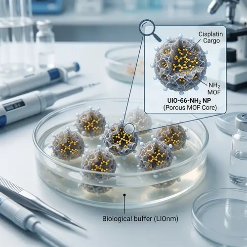 UIO-66-NH2 Nanoparticles Loaded with Cisplatin