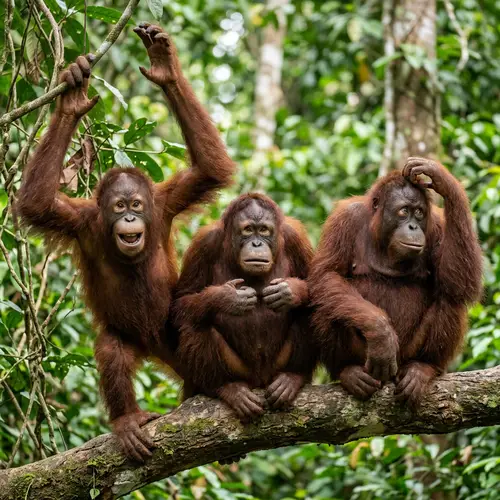 Emotional Orangutans: Excited, Worried, Bewildered