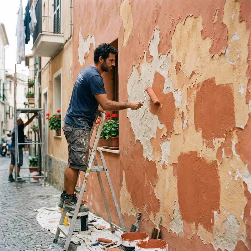 Filling the Gaps: Wall Rejuvenation with Mediterranean Vibe