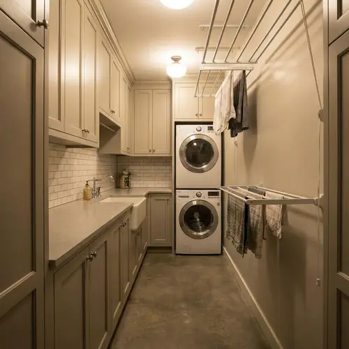 Efficient Narrow Laundry Room Design Ideas
