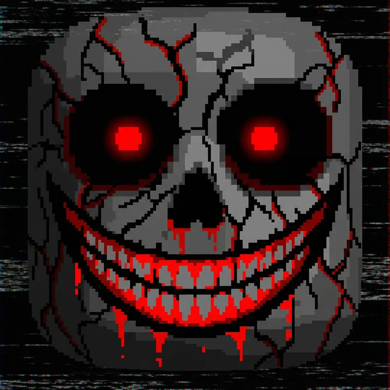 Creepy Roblox Face Design: Dark & Distorted