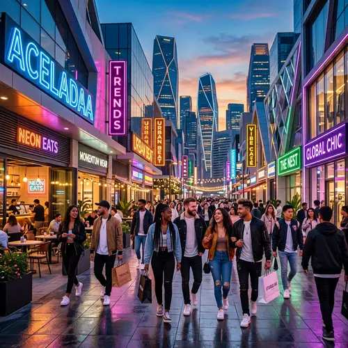Aceladaa Street Scene: Vibrant & Trendy Atmosphere