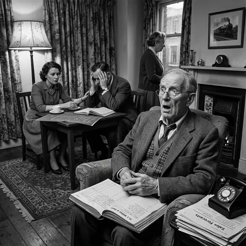 1950s Elderly Man Stunned by Future AI Sales & Marketing Capabilities