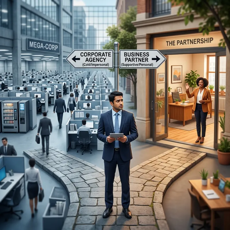 Businessman's Decision: Corporate Agency or Personal Partner? Businessman's Decision: Corporate Agency or Personal Partner?