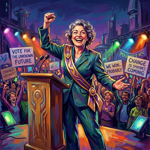 Imaginary Future Election Victory | Political-Themed Artwork