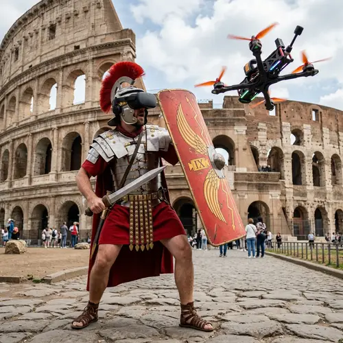 Ancient Roman Soldier VR Experience | Colosseum Technology Attack