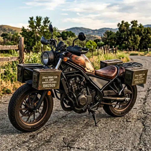 2017 Honda Rebel 500 with Custom Paint & Saddlebags