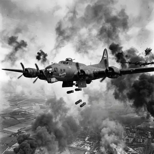 B17 Aircraft Epic Battle with Powerful Bombs
