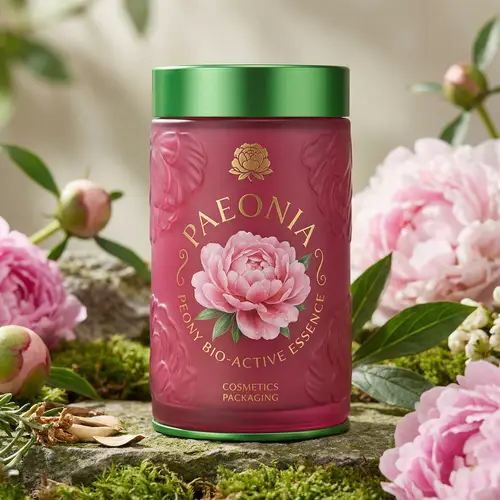 Peony Flower Cosmetic Packaging Design