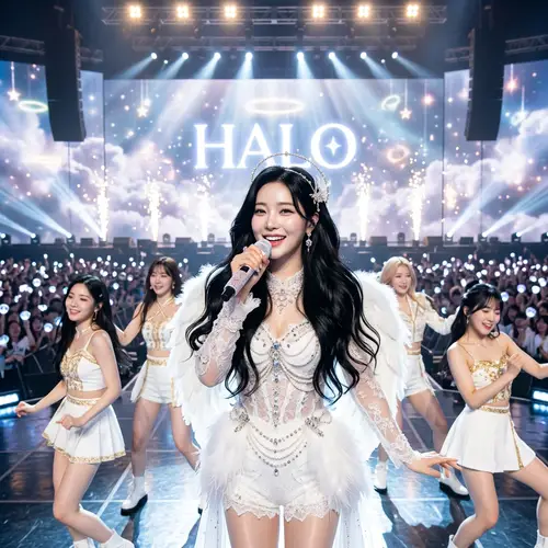 Sarang from Kpop Group HALO: Ethereal Beauty