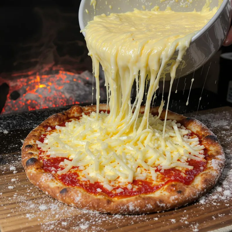 Triple Cheese Pizza with Crunchy Crust Recipe