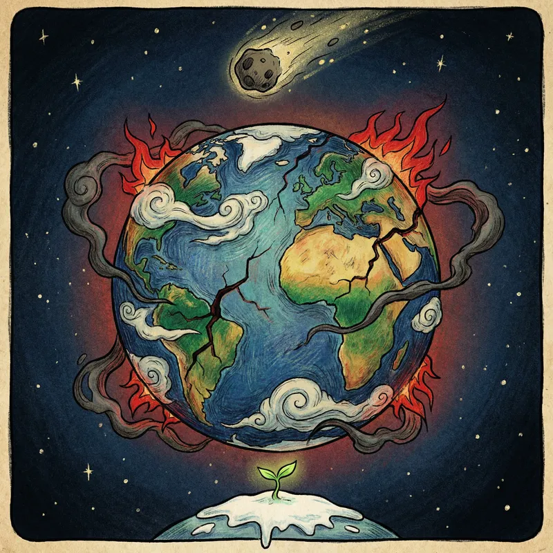 Disney-Style Earth in Peril Animation