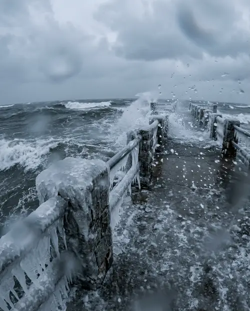 Winter Sea: Power and Resilience of Nature