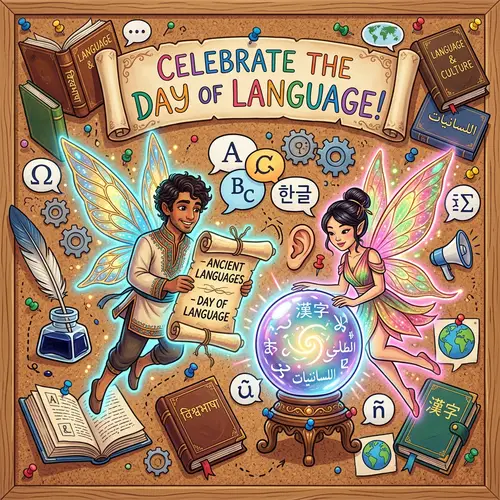 Magical Fairies Illustration for Day of Language Celebration