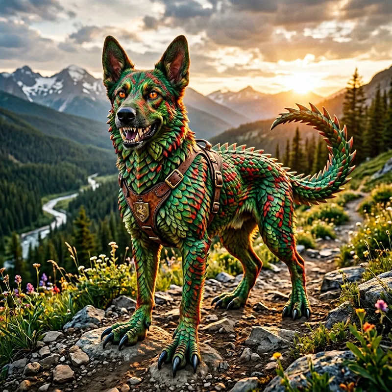 Dragon Dog: Mythical Creature of Friendship and Adventure