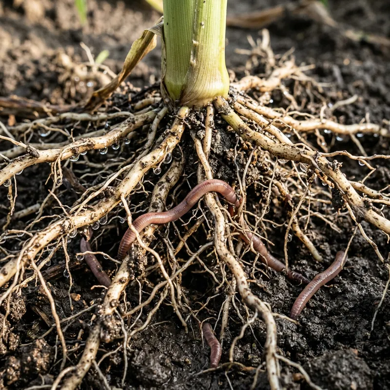 Corn Roots: A Natural Pattern Beneath the Soil